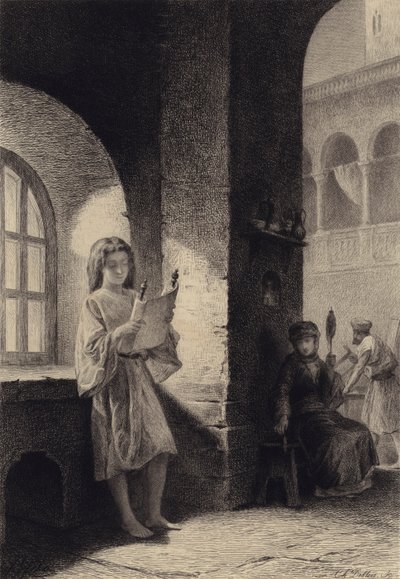 Jesusbarnet af after Albert Robida