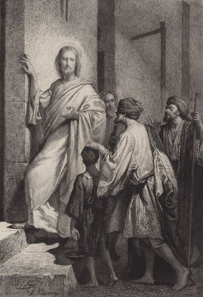 At give syn til de blinde mænd af after Albert Robida