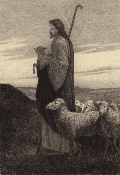 Den gode hyrde af after Albert Robida