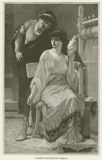 Lucretia og Sextus Tarquin af after Alexandre Cabanel