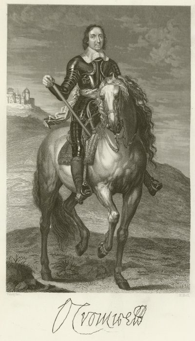 Oliver Cromwell af after Anthony van Dyck