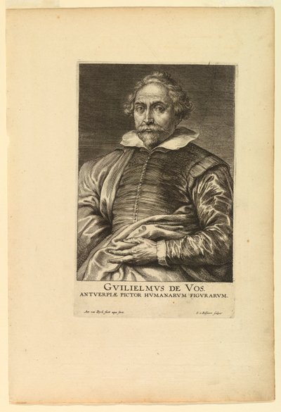 Portræt af Willem de Vos, fra Icons of Princes of Men af after Anthony van Dyck