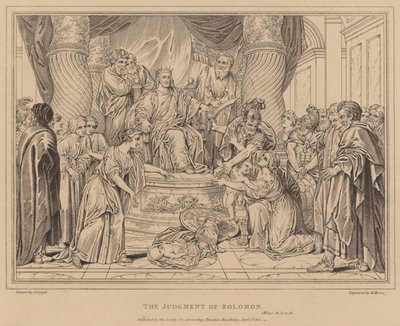 Salomons dom, 1 Kong. af after Antoine Coypel