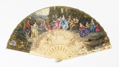 Plisseret ventilator af after Antoine Watteau