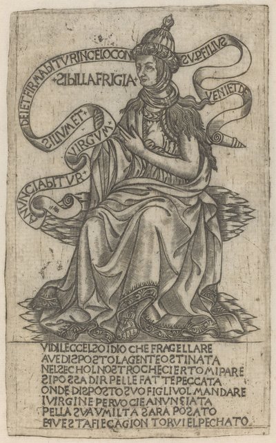 Frygisk sibylle af after Baccio Baldini