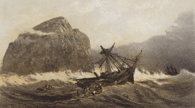 The Bass Rock (chromolitho) af after C. Stanfield
