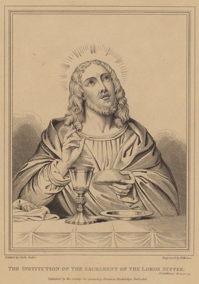 Indstiftelsen af nadverens sakramente, Korintherne af after Carlo Dolci
