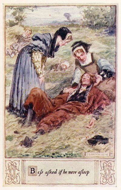 Bess spurgte, om han sov af after Charles Edmund Brock