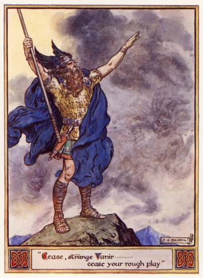 Hold op, fremmede Vanir, hold op med din grove leg af after Charles Edmund Brock