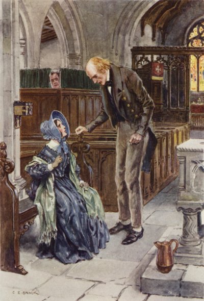 Illustration til Martin Chuzzlewit af after Charles Edmund Brock