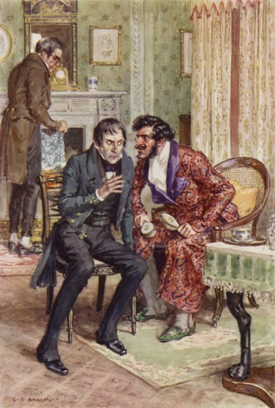 Illustration til Martin Chuzzlewit af after Charles Edmund Brock