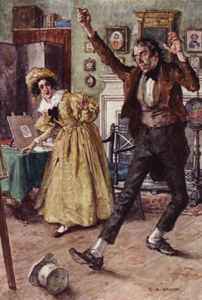 Illustration til Nicholas Nickleby af after Charles Edmund Brock