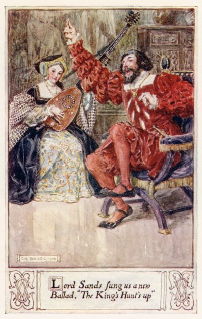 Lord Sands sang os en ny ballade, The Kings Hunts up af after Charles Edmund Brock