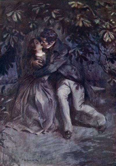 Mr Rochester erklærer sin kærlighed af after Charles Edmund Brock