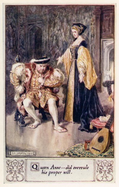 Dronning Anne, tilsidesatte hans rette vilje af after Charles Edmund Brock