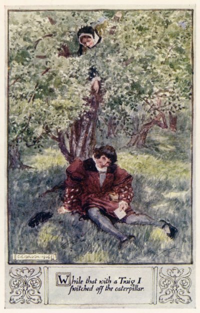 Mens det med en kvist slukkede jeg larven af after Charles Edmund Brock