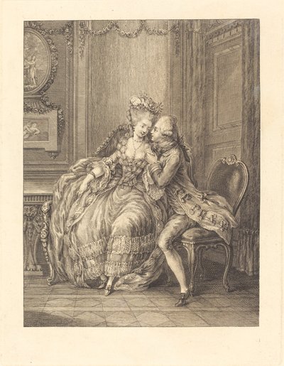 Den presserende elsker af after Charles Eisen