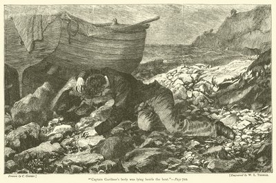 Kaptajn Gardiners lig lå ved siden af båden af after Charles Green