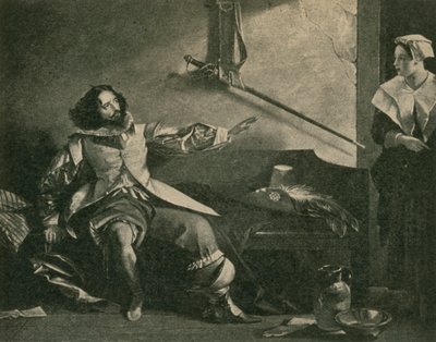 Charles Dickens som kaptajn Bobadil i Every Man In His Humor af after Charles Robert Leslie