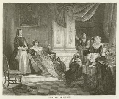 Sancho og hertuginden af after Charles Robert Leslie