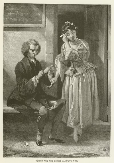Yorick og Chaise-Vampers kone af after Charles Robert Leslie