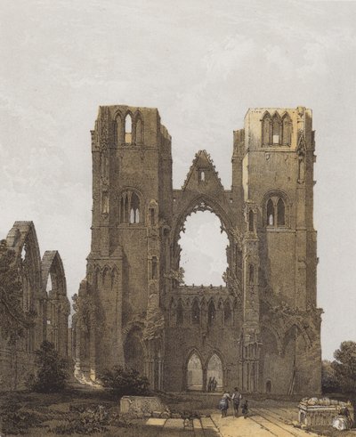 Elgin Cathedral (chromolitho) af after David Roberts