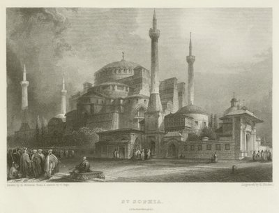 Sankt Sophia, Konstantinopel af after David Roberts