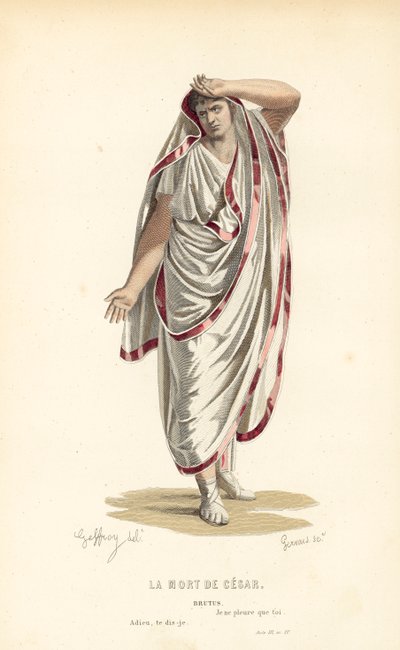 Cæsars død, Brutus af after Edmond A.F. Geffroy