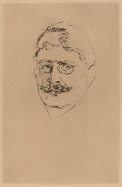 Knut Hamsun af after Edvard Munch