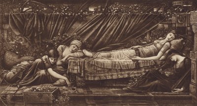 Tornerose af after Edward Coley Burne-Jones