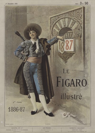 Forside af Le Figaro Illustre, 1. december 1886 af after Emile Antoine Bayard