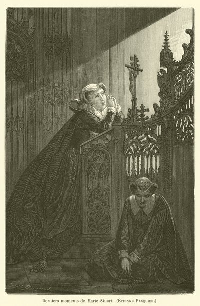 De sidste øjeblikke af Marie Stuart, Etienne Pasquier af after Emile Antoine Bayard