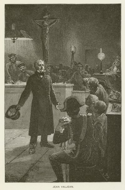 Jean Valjean af after Emile Antoine Bayard