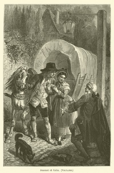 Jeannot og Colin, Voltaire af after Emile Antoine Bayard