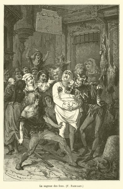Fjolsernes visdom, F Rabelais af after Emile Antoine Bayard