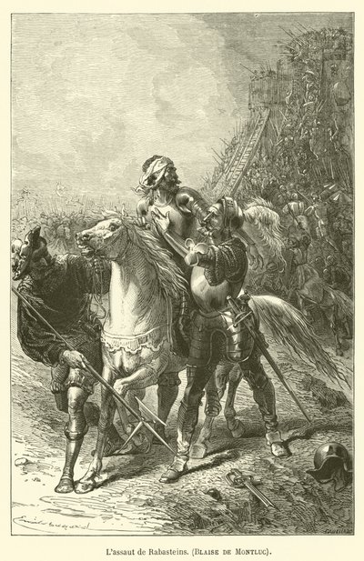 Lassaut de Rabasteins, Blaise de Montluc af after Emile Antoine Bayard