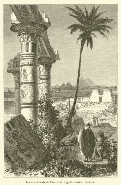 Monumenterne i det gamle Egypten, Joseph Fourier af after Emile Antoine Bayard