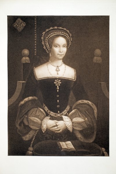 Prinsesse Mary, senere Dronning Mary I, ca. 1537, pub. 1902 (collotype) af after English School