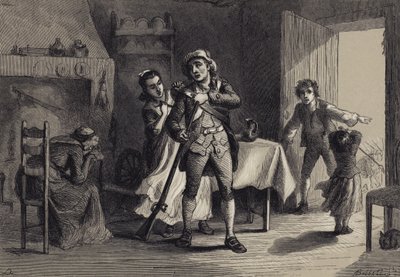 En minut mand, der forbereder sig til krig af after Felix Octavius Carr Darley