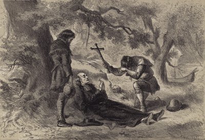 Fader Marquettes død af after Felix Octavius Carr Darley