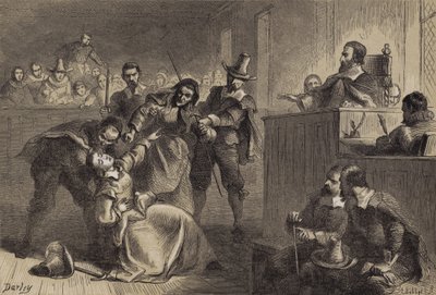 Edmund Cheesemans kone før guvernør Berkeley af after Felix Octavius Carr Darley