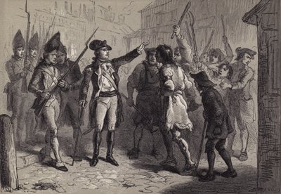 Guvernør Tryon og tilsynsmyndighederne af after Felix Octavius Carr Darley