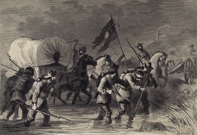 Lees Retreat efter slaget ved Gettysburg af after Felix Octavius Carr Darley