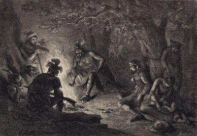 Fanger fra Wyoming Valley af after Felix Octavius Carr Darley