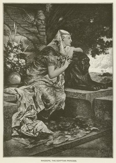 Rhodope, den egyptiske prinsesse af after Ferdinand Keller