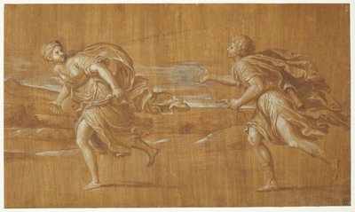 Apollo forfølger Daphne af after Francesco Albani