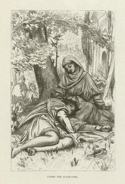 Illustration til Romola af George Eliot af after Frederic Leighton