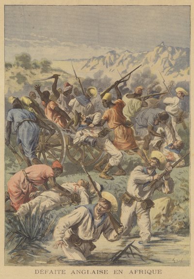 Et britisk nederlag i Afrika af after Frederic Theodore Lix