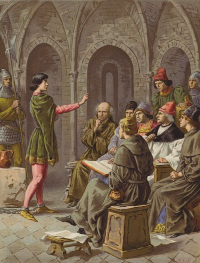 Le Proces (chromolitho) af after Frederic Theodore Lix