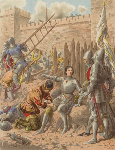 Belejringen af ​​Paris (chromolitho) af after Frederic Theodore Lix